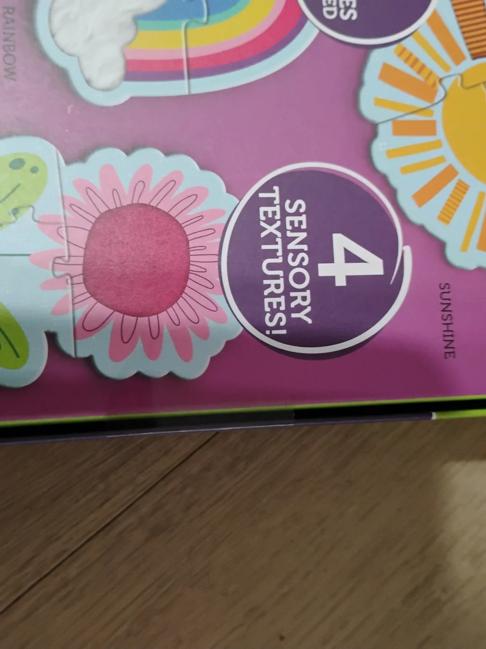 Touch and Feel Puzzles - Rainbows & Sunshine (Pink)
